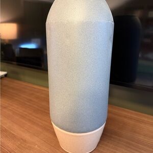 Minimal Matte Medal Vase in grey and Tan